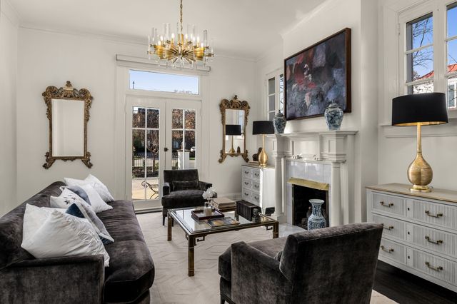 a spacious bathroom with a bathtub and sink