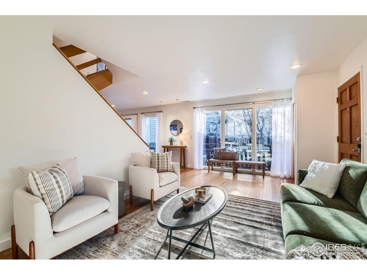 4150 Riverside Avenue Boulder, CO 80304 - Photo 34 of 40 a living room with furniture and wooden floor