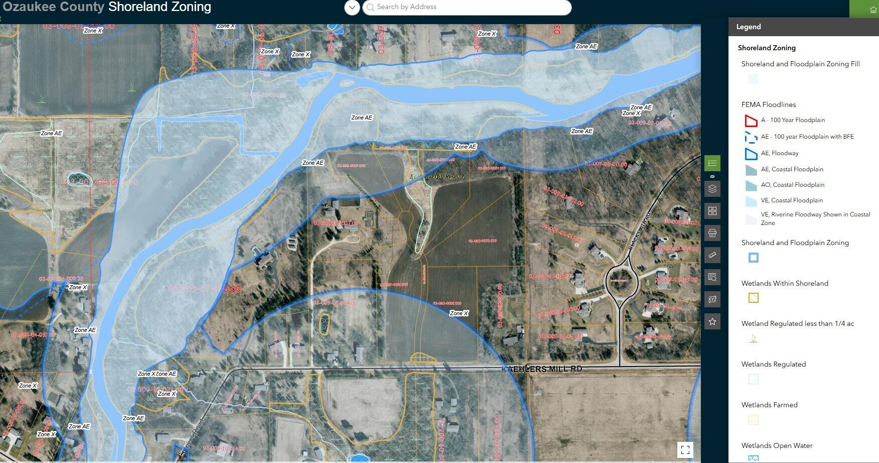 6 Kaehlers Mill Road Cedarburg, WI 53012 - Photo 7 of 7 7 Shoreland Zoning Boundaries_KMRES