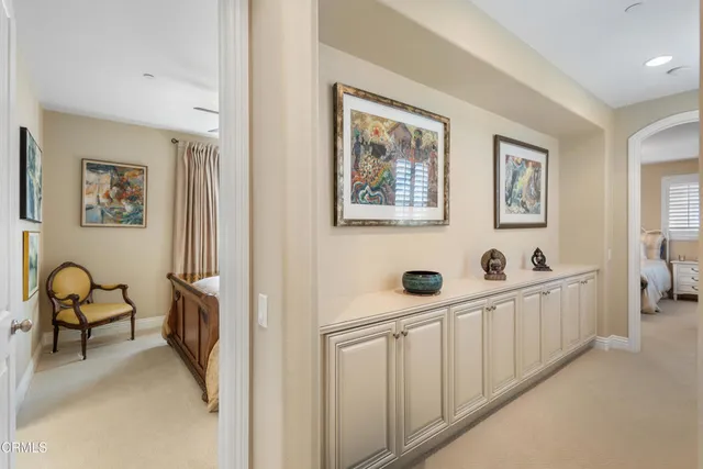 a view of a terrace with furniture