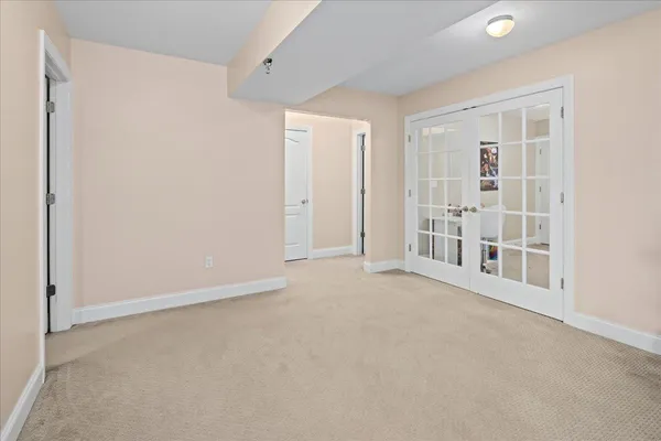 a view of a livingroom with a staircase