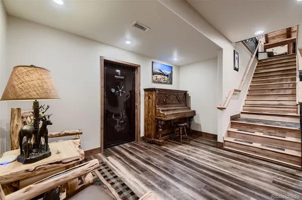 a view of kitchen and living room