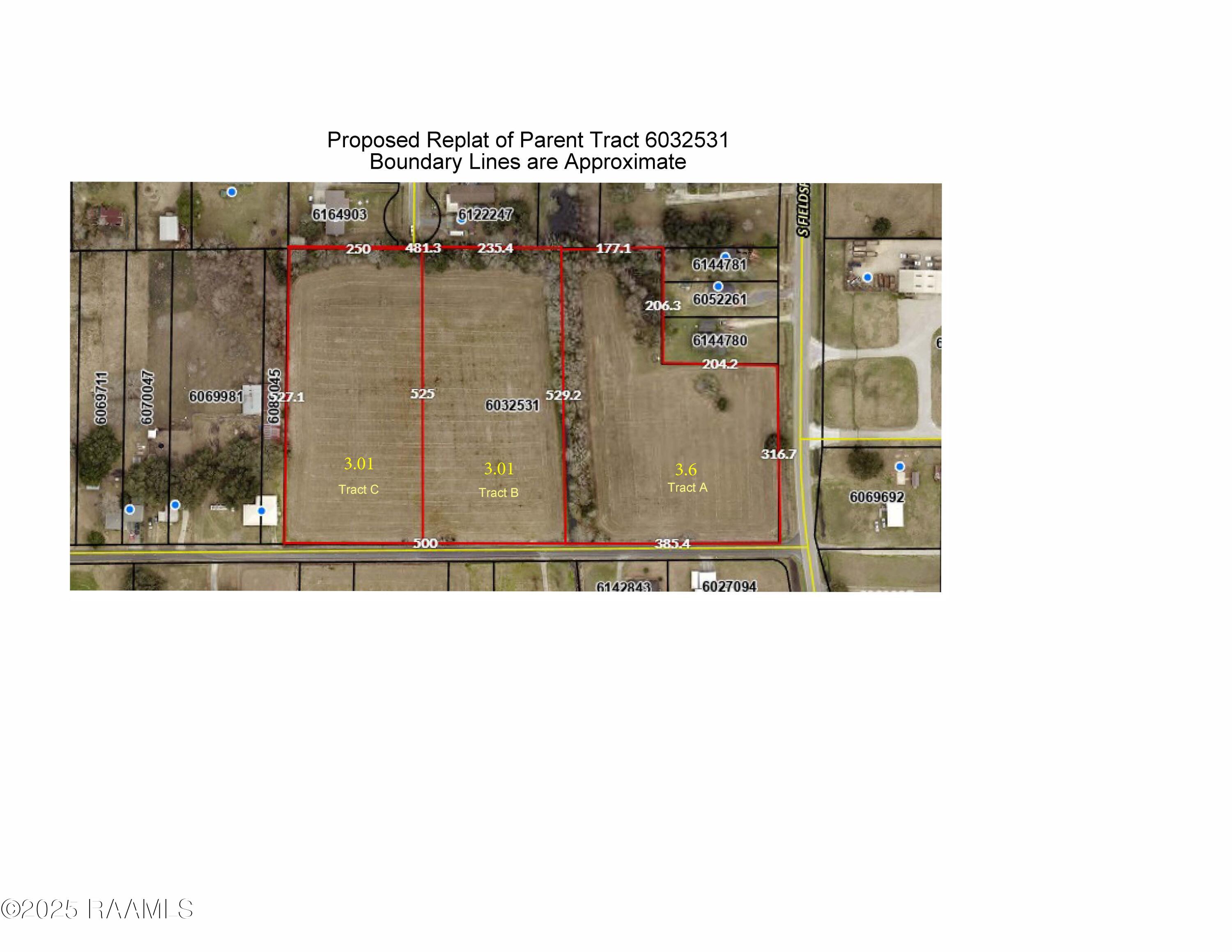 B Paul Molbert Road Duson, LA 70529 - Photo 4 of 4 ____Proposed Replat 1600 Blk S Fieldspan
