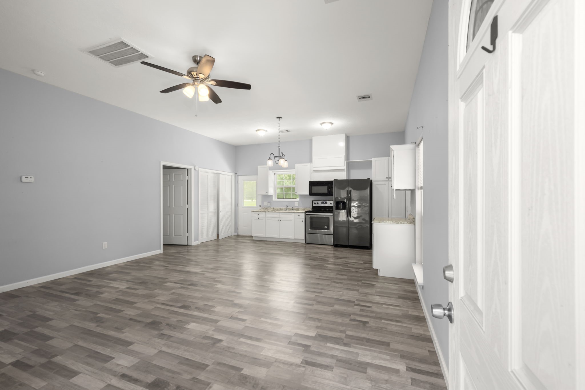 10871 Coaster Lane Conroe, TX 77306 - Photo 37 of 37 Unit #2. Boasts a spacious main living area. How would you arrange your furniture and decorate? This is a mirrored floor plan of unit #1.