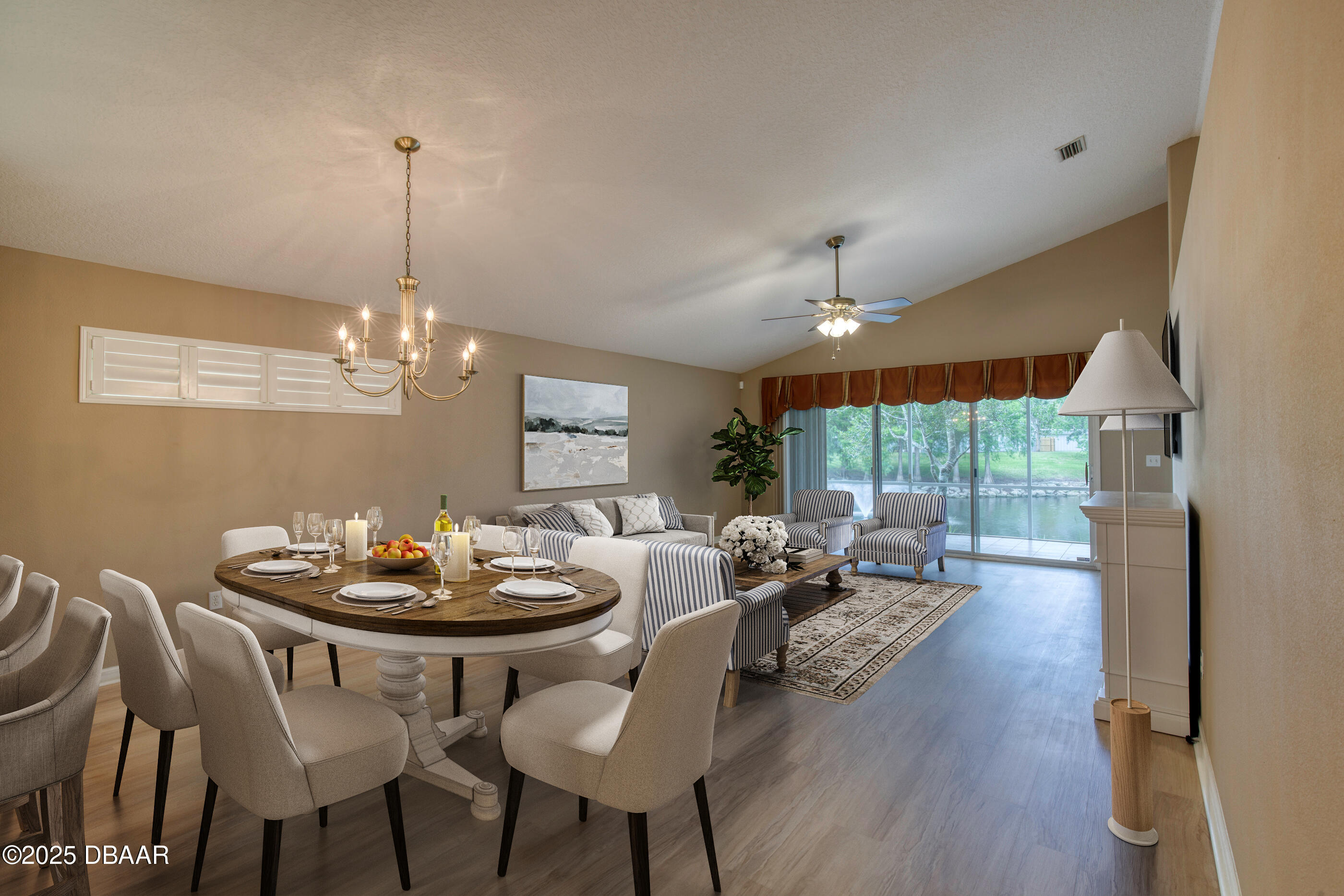 38 Lake Walden Trail Ormond Beach, FL 32174 - Photo 19 of 72 a view of a dining room with furniture window and outside view