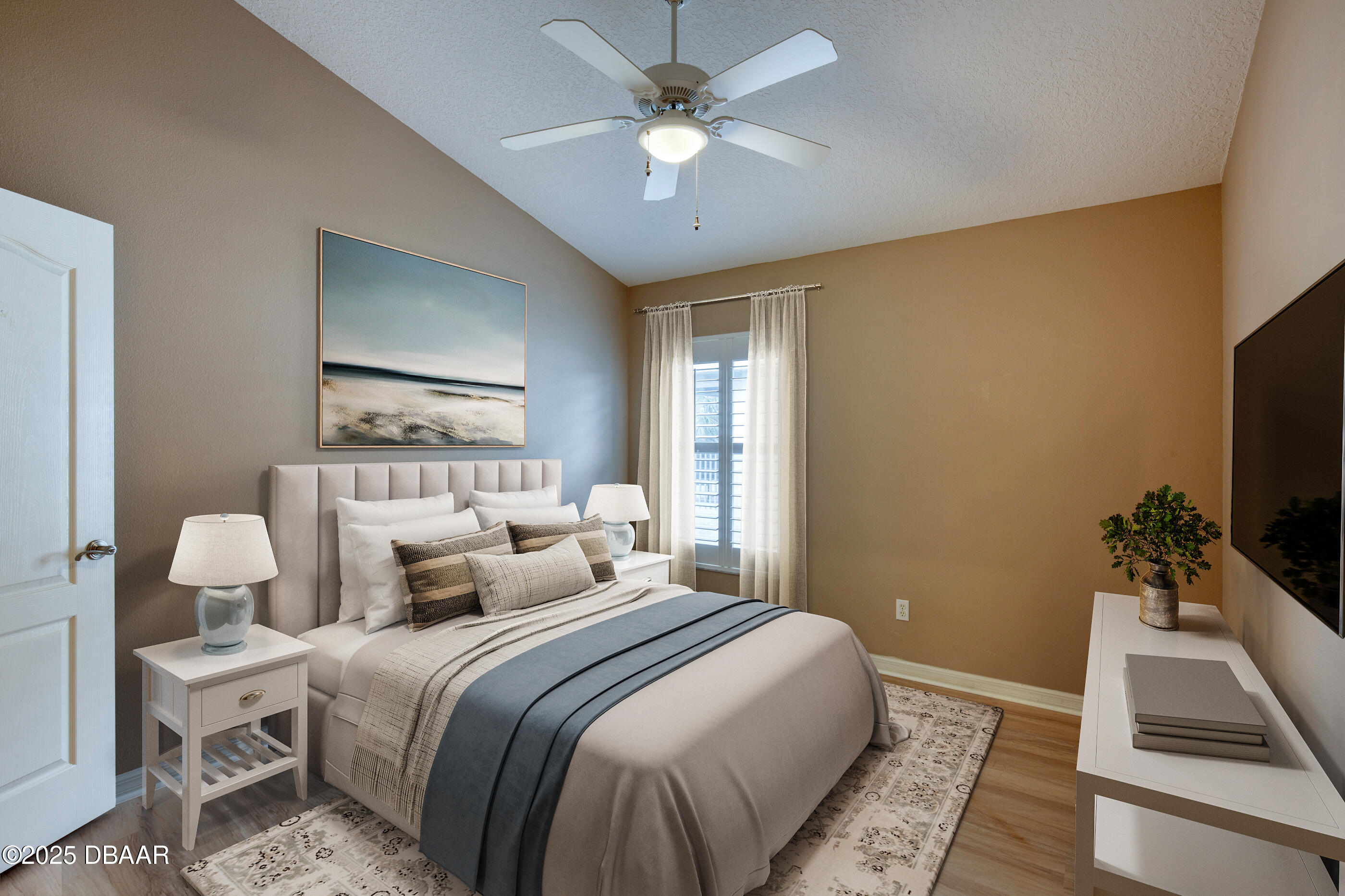 38 Lake Walden Trail Ormond Beach, FL 32174 - Photo 25 of 72 a bedroom with a bed and a flat screen tv