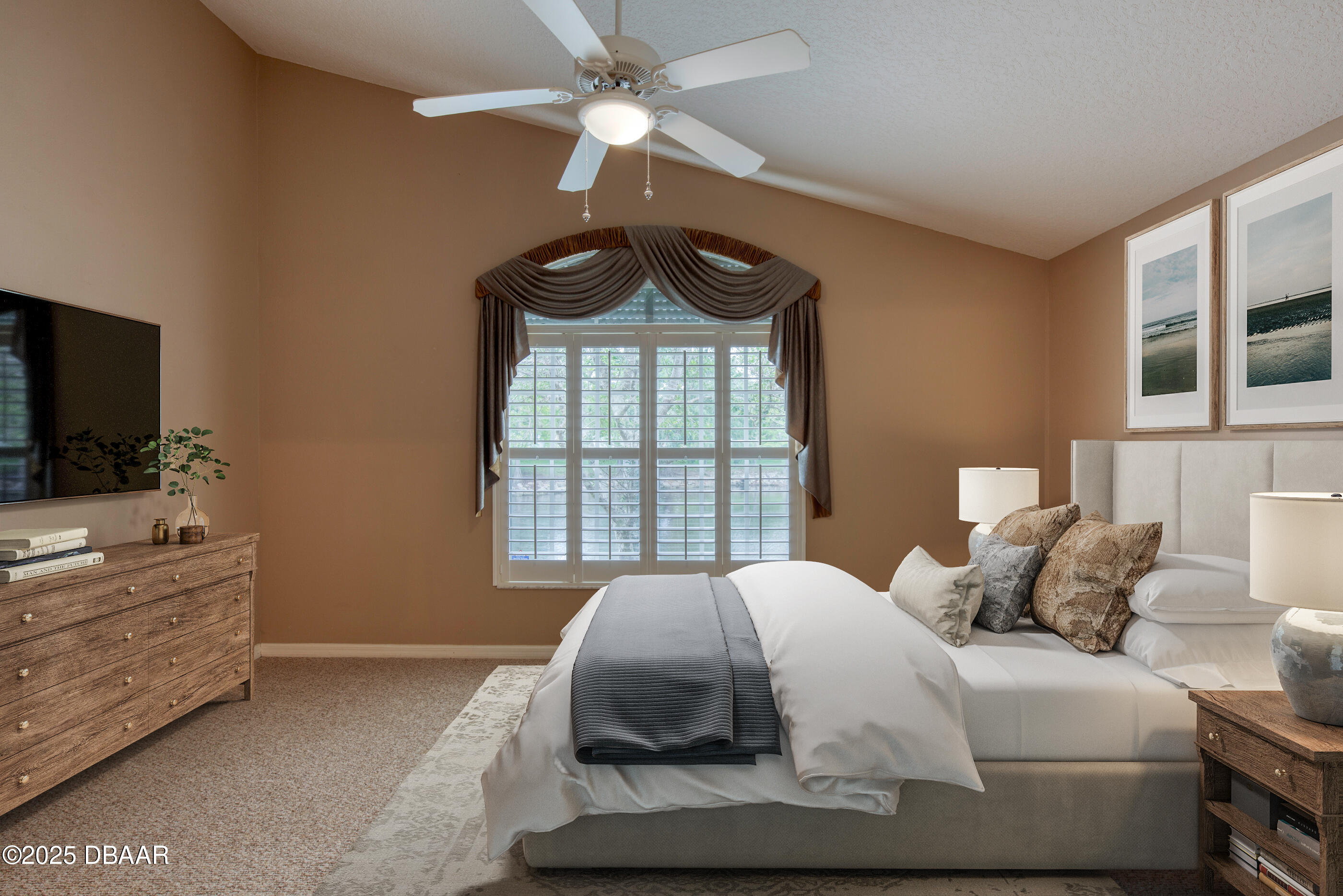 38 Lake Walden Trail Ormond Beach, FL 32174 - Photo 41 of 72 a bedroom with a bed and a flat screen tv