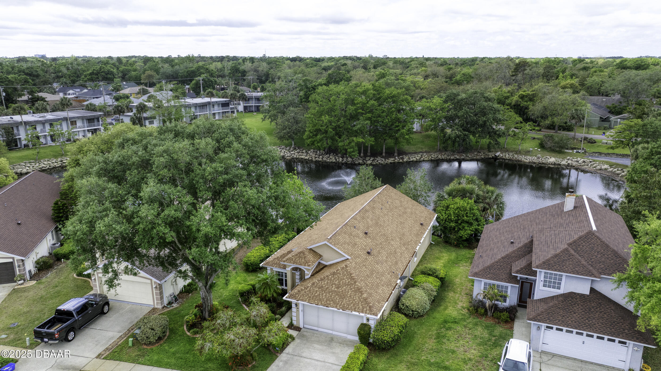 38 Lake Walden Trail Ormond Beach, FL 32174 - Photo 57 of 72 an aerial view of a house with a lake view