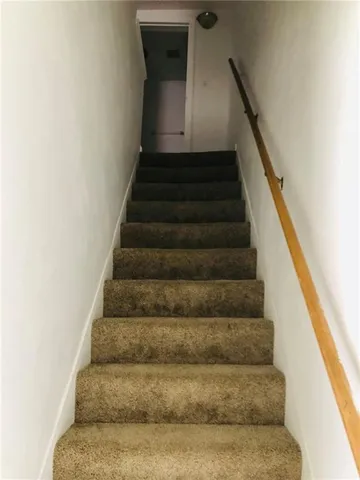 an empty room with a space