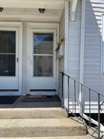 a view of front door of house