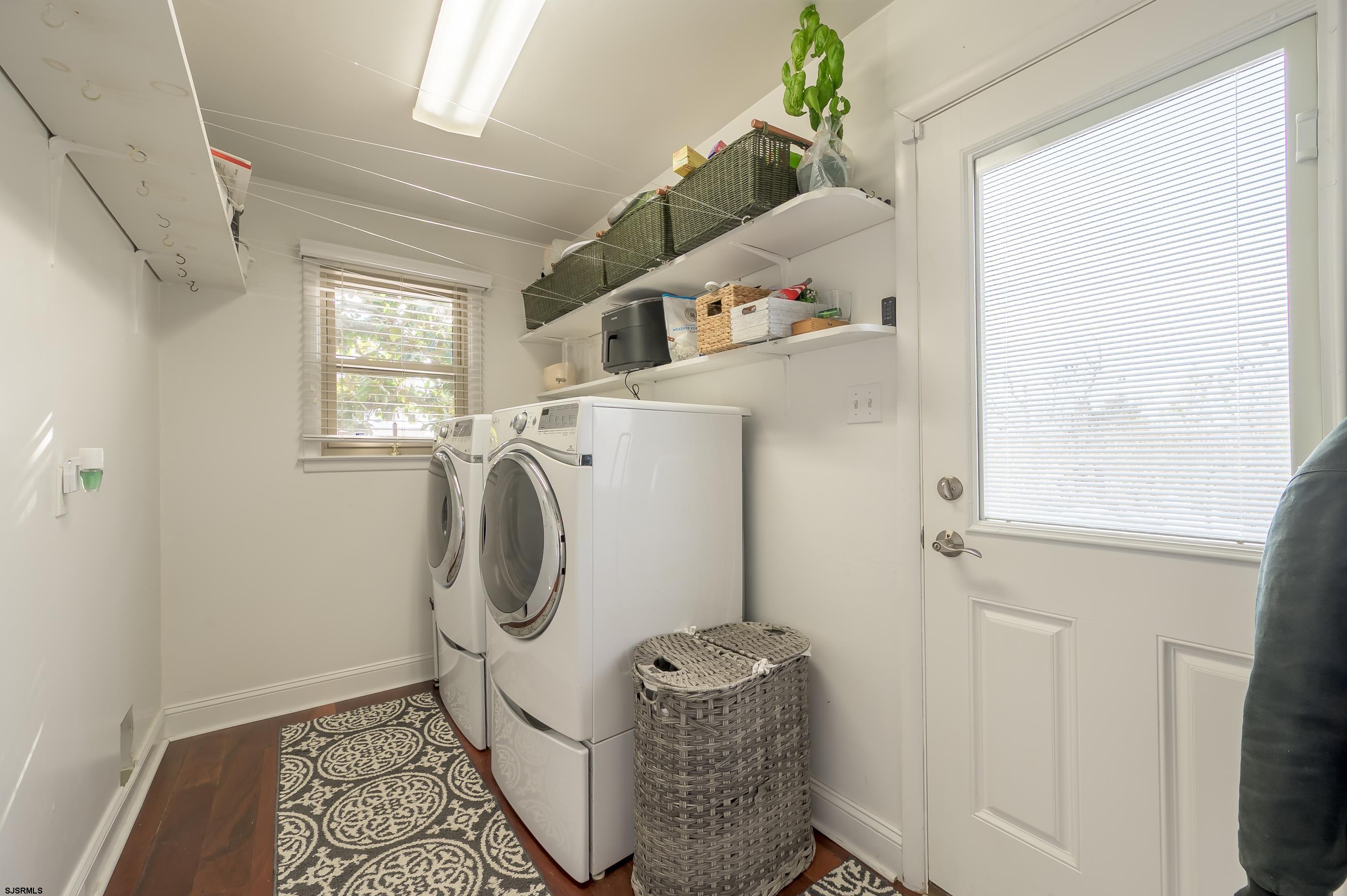 1 Exeter Court Margate City, NJ 08402 - Photo 21 of 25 a utility room with dryer and washer