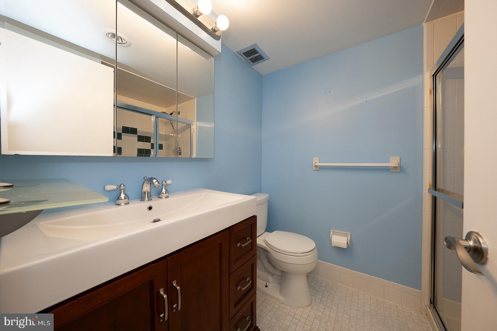 446 Drummers Lane Wayne, PA 19087 - Photo 21 of 29 a bathroom with a sink a toilet and a mirror