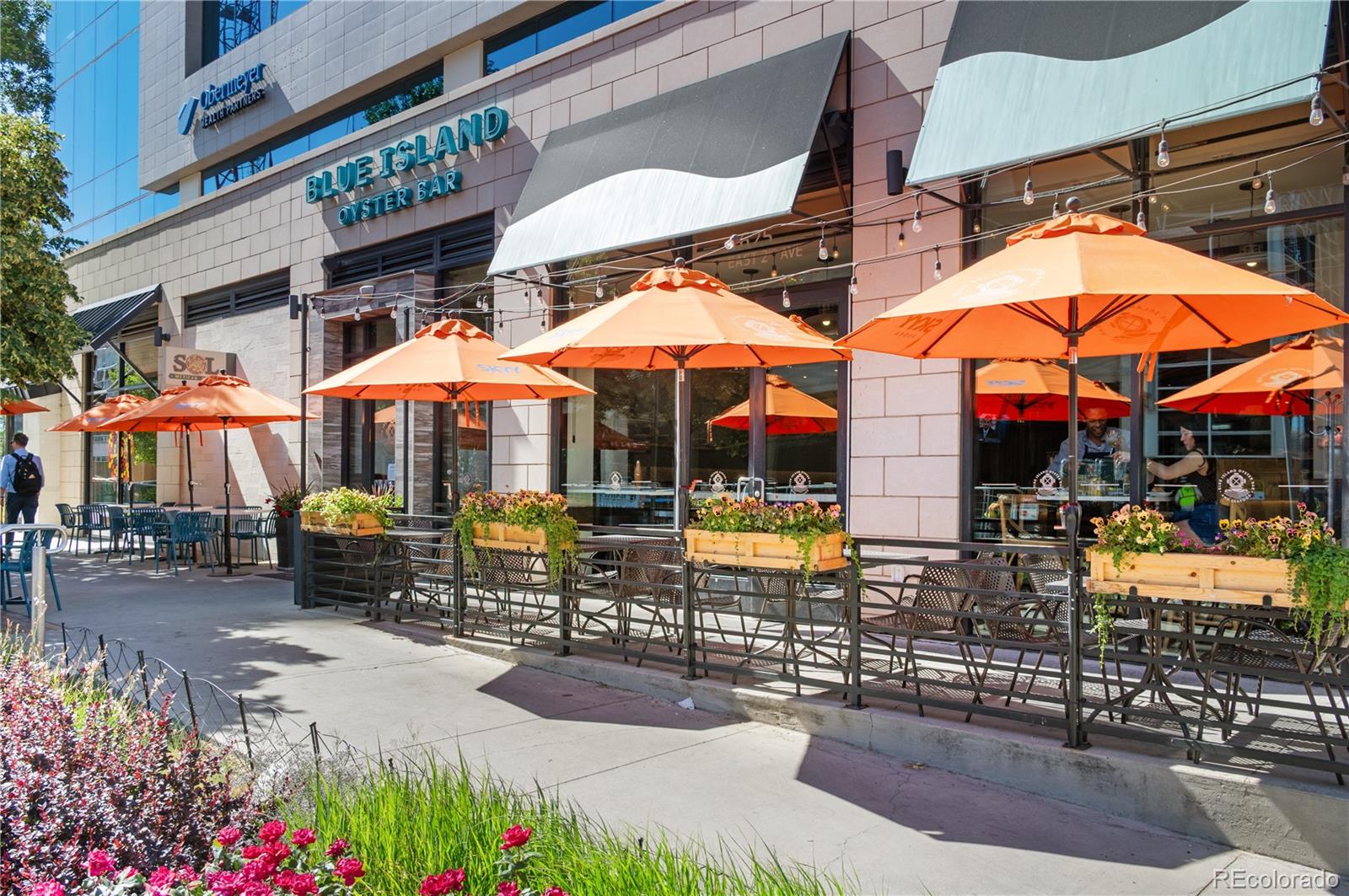 180 Cook Street, Unit 203 Denver, CO 80206 - Photo 41 of 44 an outdoor space with patio and outdoor seating