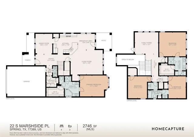 $555,000 | 22 South Marshside Place, Spring, TX 77389