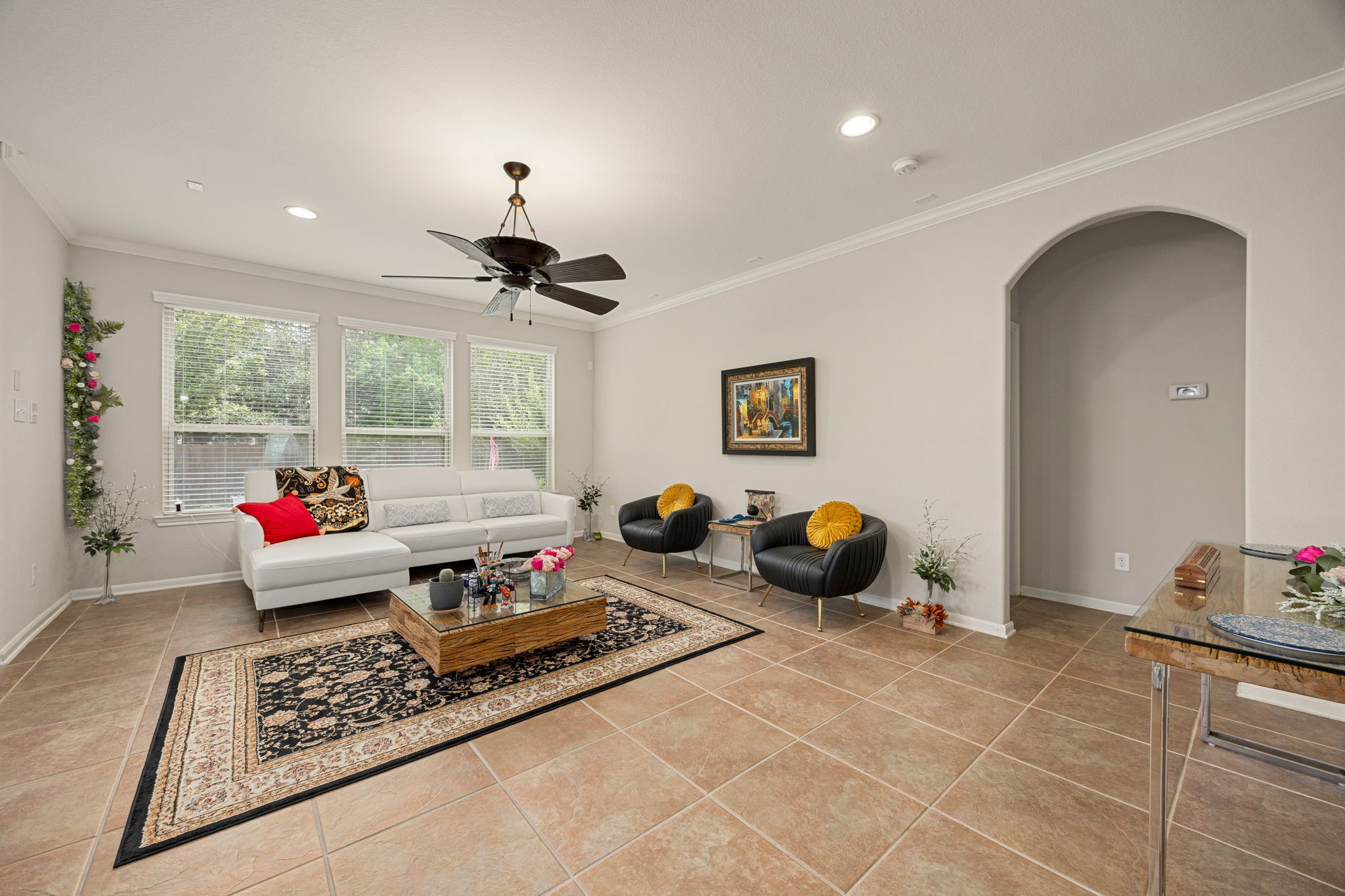 22 South Marshside Place Spring, TX 77389 - Photo 10 of 43 a bedroom with furniture and a window