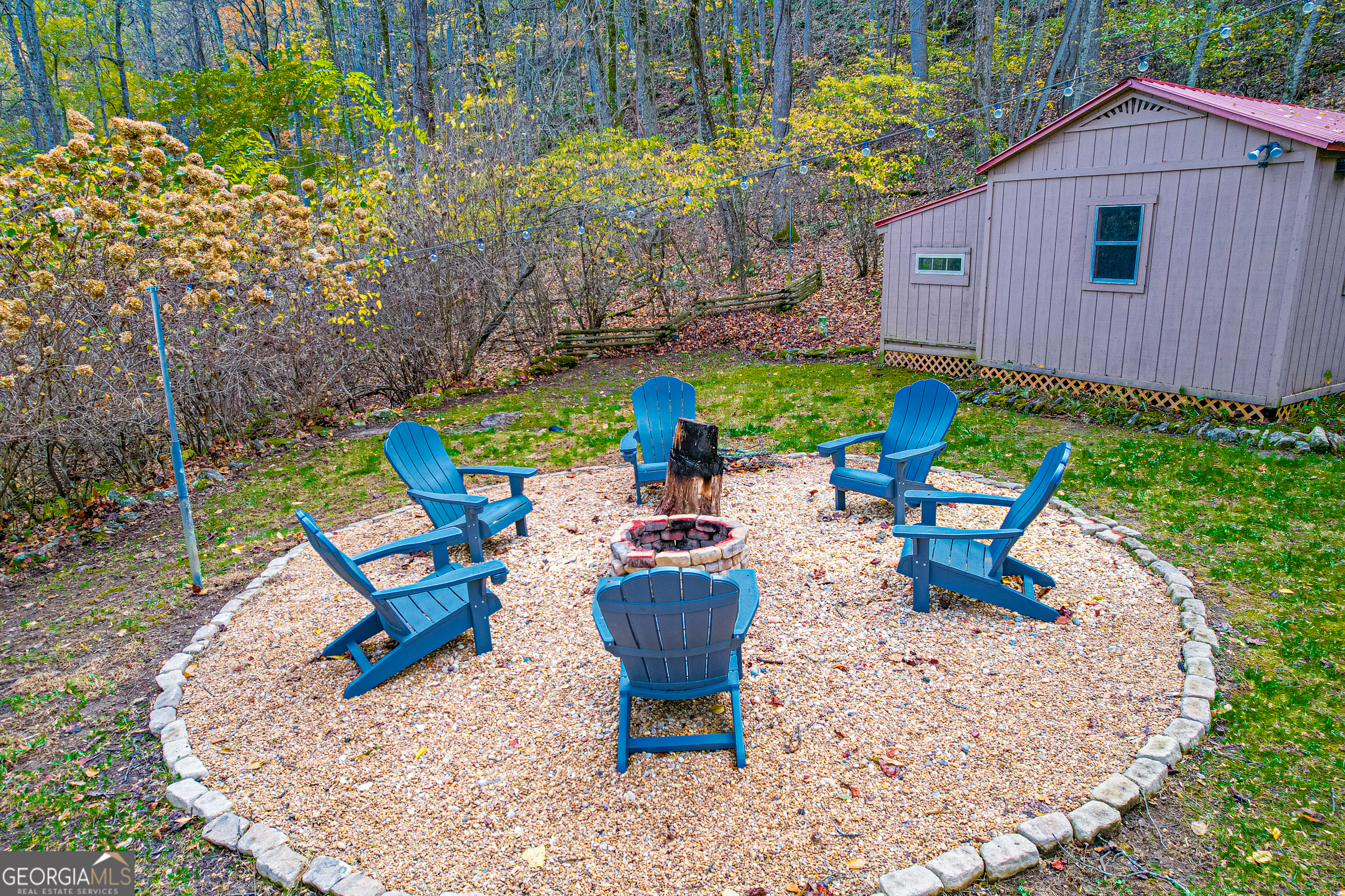 100 Windsong Lane Rabun Gap, GA 30568 - Photo 18 of 80 No mountain home is complete without a perfect firepit!