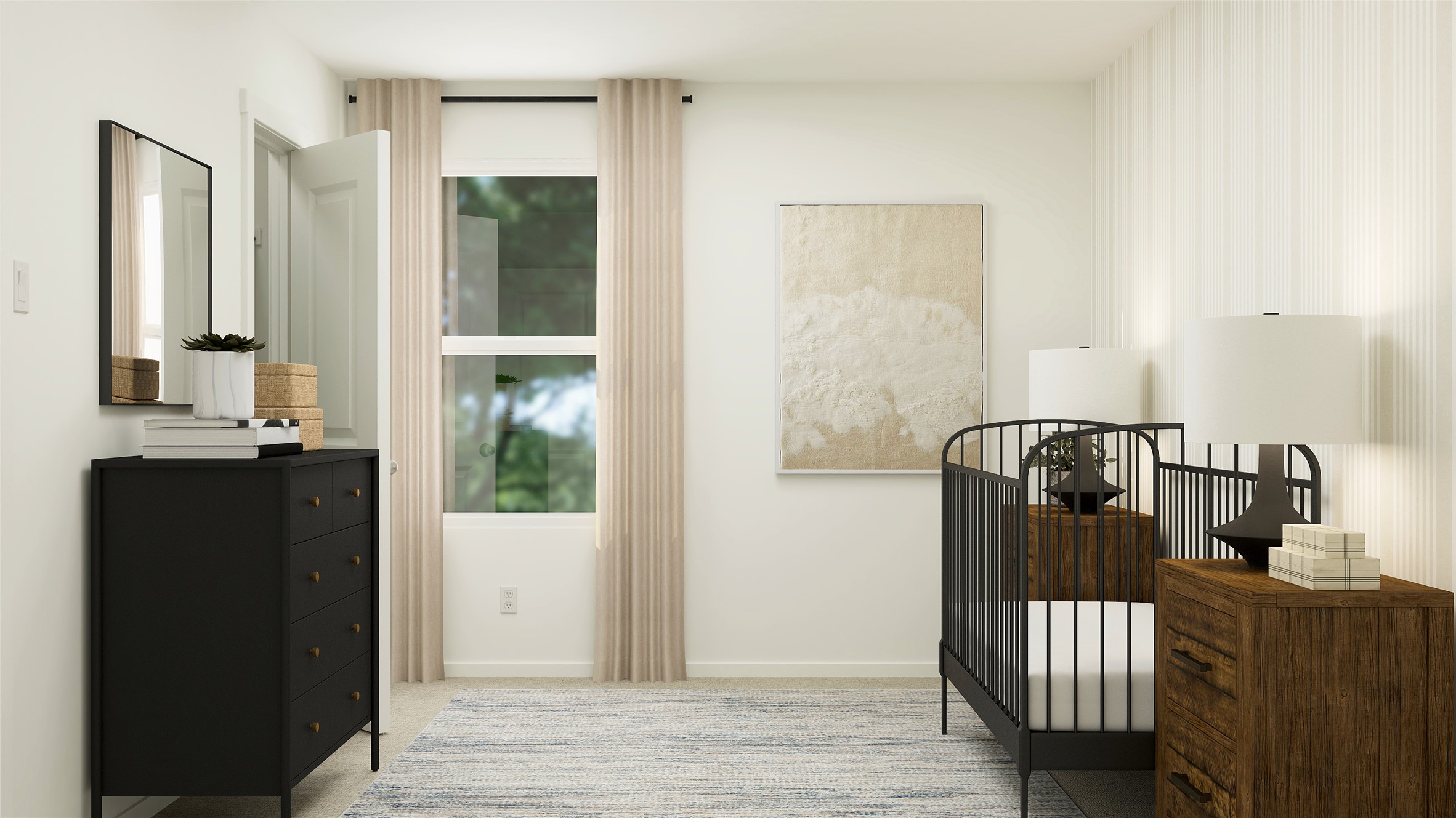 121 Texas Angel Way Jarrell, TX 76537 - Photo 10 of 25 a view of a hallway with a livingroom and furniture