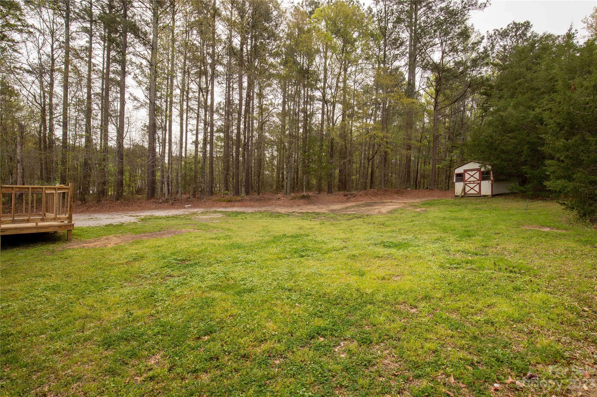3678 Old Camden Road Heath Springs, SC 29058 - Photo 4 of 34 a view of a yard with a trees