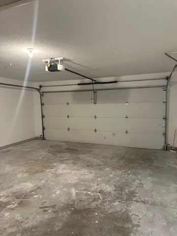 a view of a garage