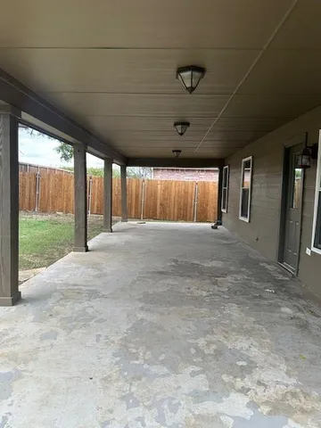 a view of an empty room