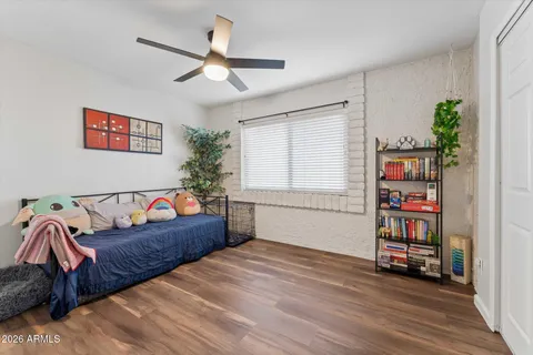 a living room with furniture and window