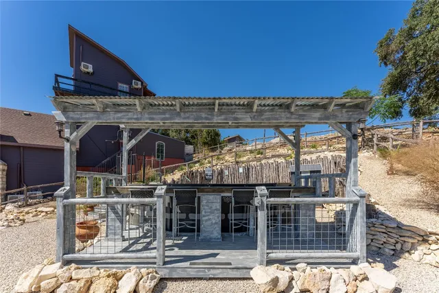 a view of outdoor space with seating area