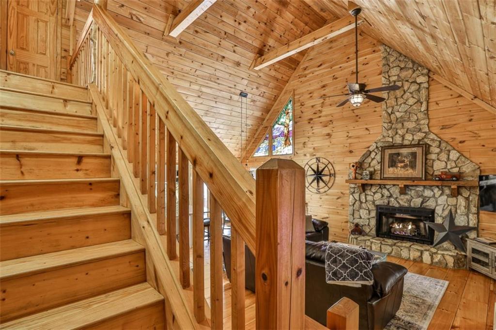 178 Novena Court Ellijay, GA 30540 - Photo 8 of 88 a view of entryway with furniture and a fireplace