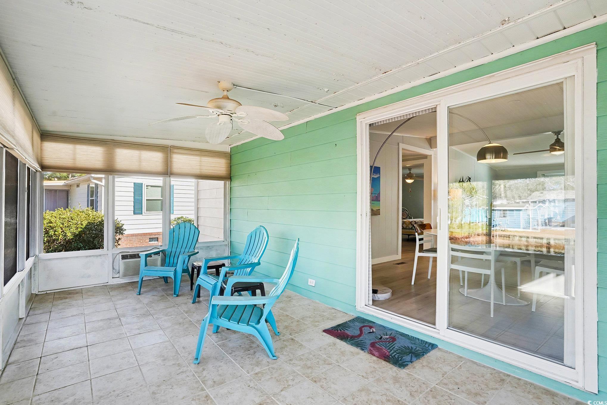 3268 Pecan Trail Murrells Inlet, SC 29576 - Photo 23 of 38 Sunroom featuring a ceiling fan