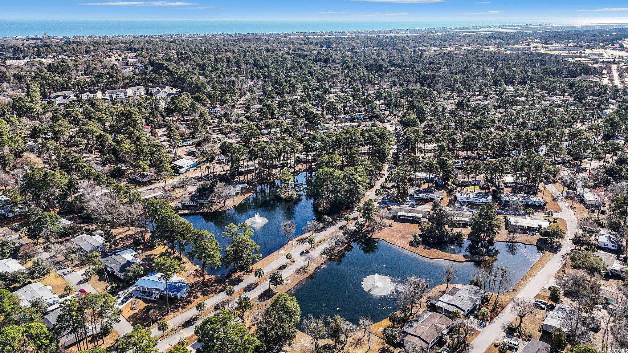 3268 Pecan Trail Murrells Inlet, SC 29576 - Photo 38 of 38 Drone / aerial view of a pool area
