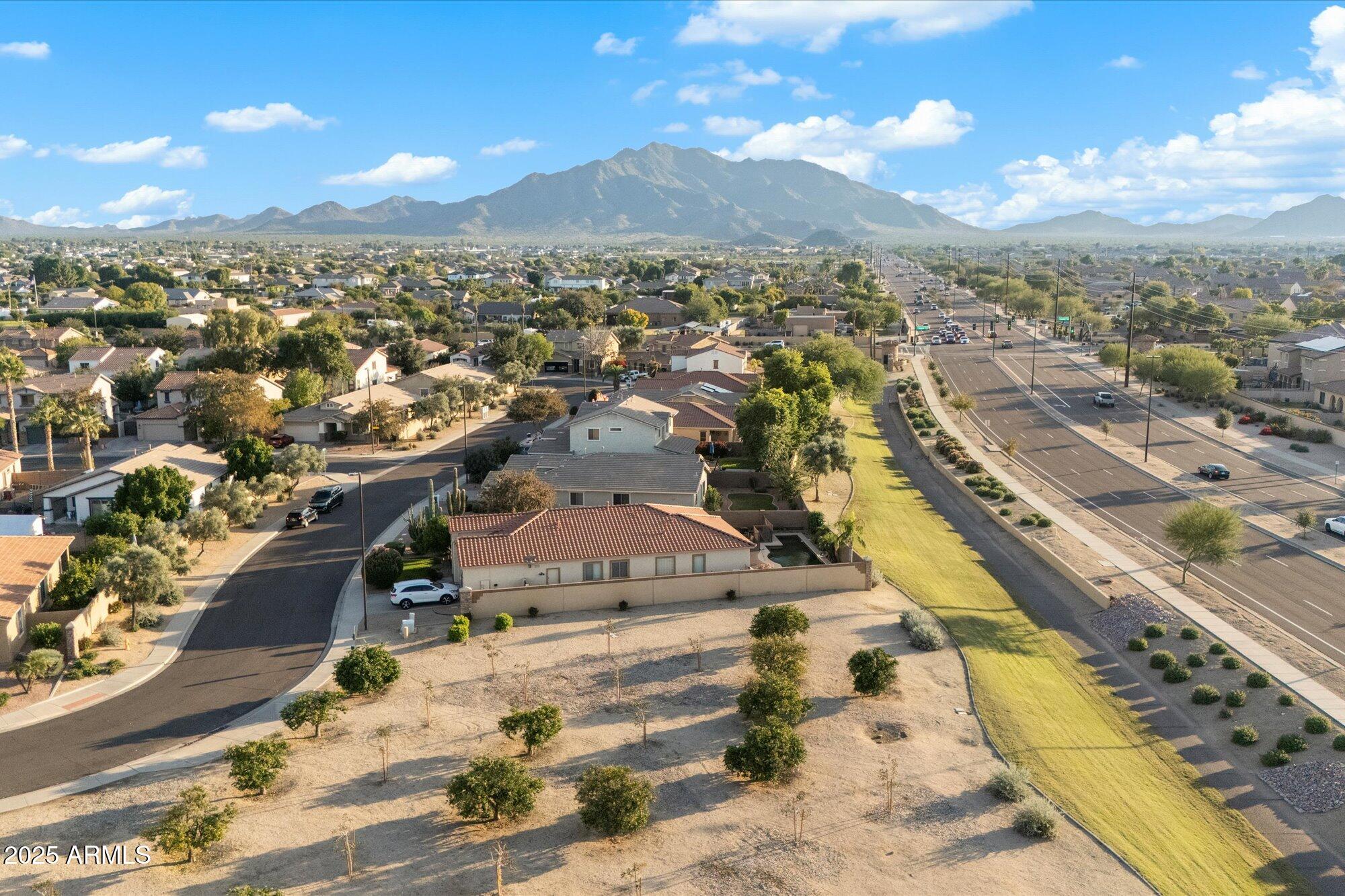 6710 South Seton Avenue Gilbert, AZ 85298 - Photo 47 of 51 an aerial view of residential houses with outdoor space