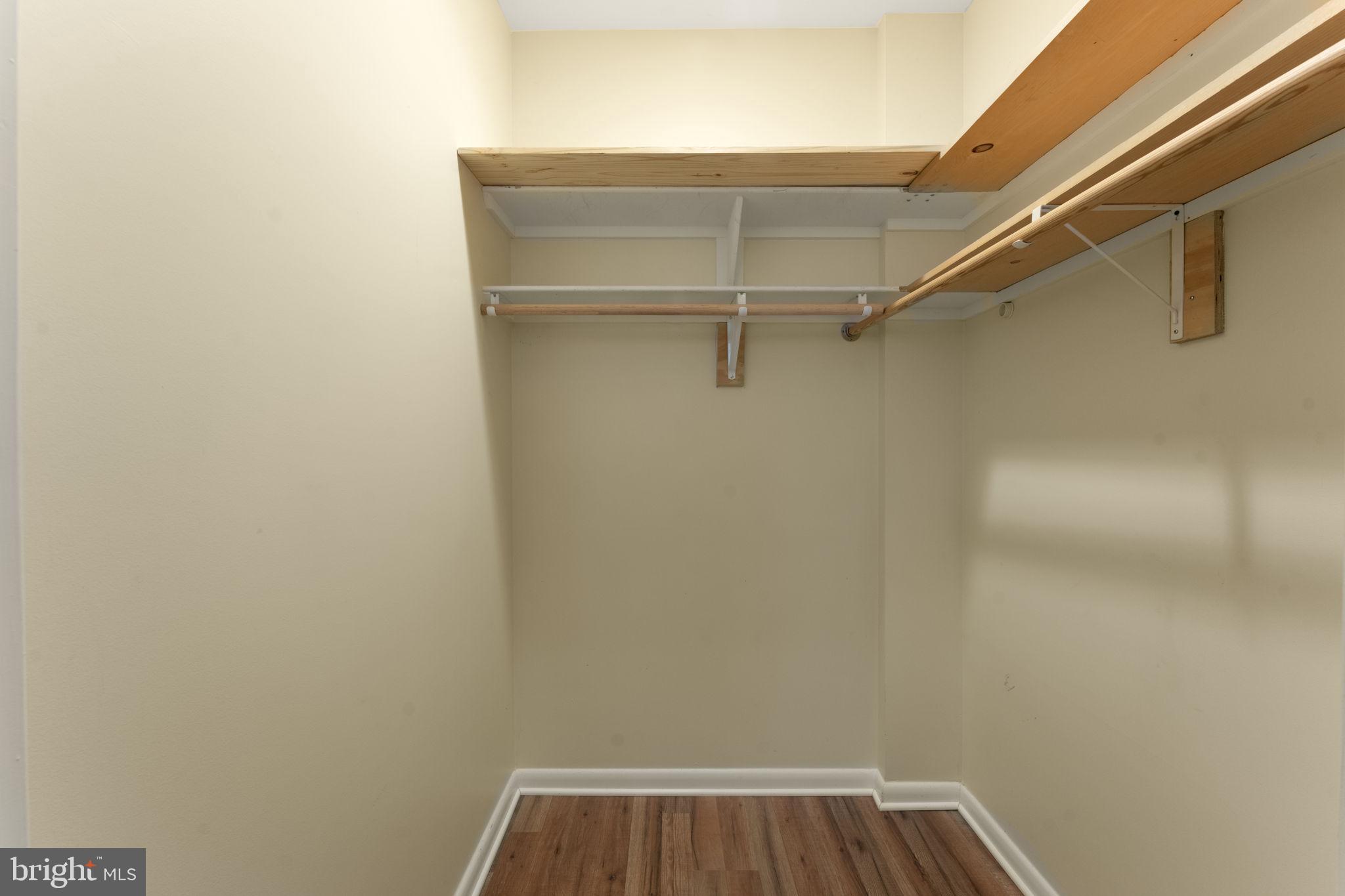 355 I Street Southwest, Unit S104 Washington, DC 20024 - Photo 20 of 64 a view of walk in closet with empty racks