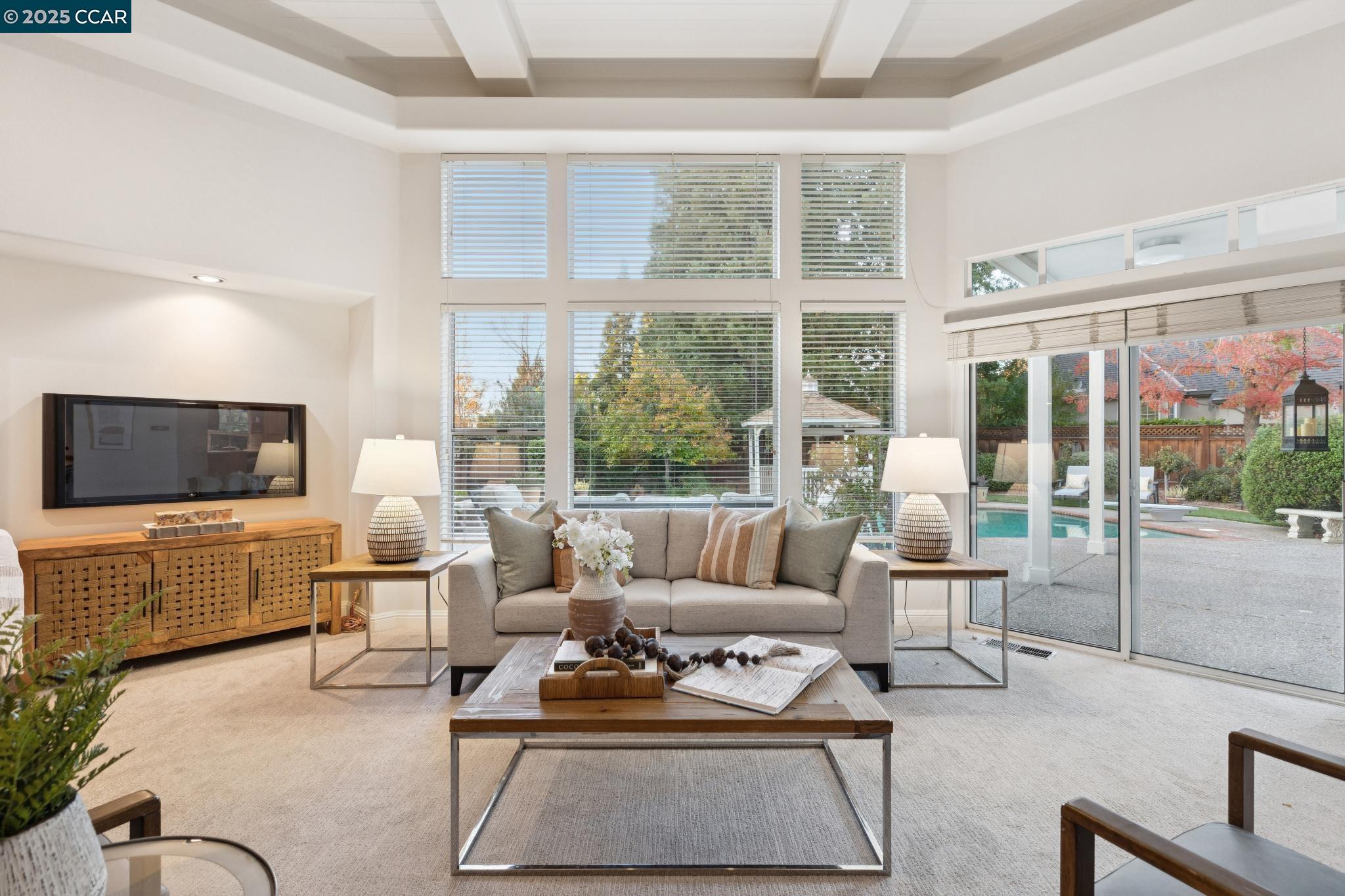 788 Woodwind Place Walnut Creek, CA 94598 - Photo 20 of 48 a living room with furniture large window and flat screen tv