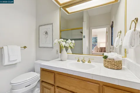 a bed room with a bed and furniture