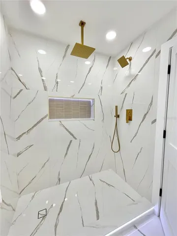 a view of a indoor garage