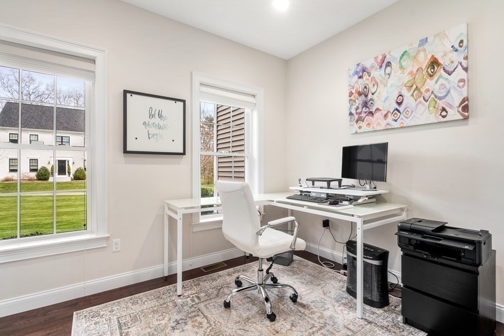 3 Dutton Drive Mansfield, MA 02048 - Photo 22 of 42 a view of a workspace with furniture and a window