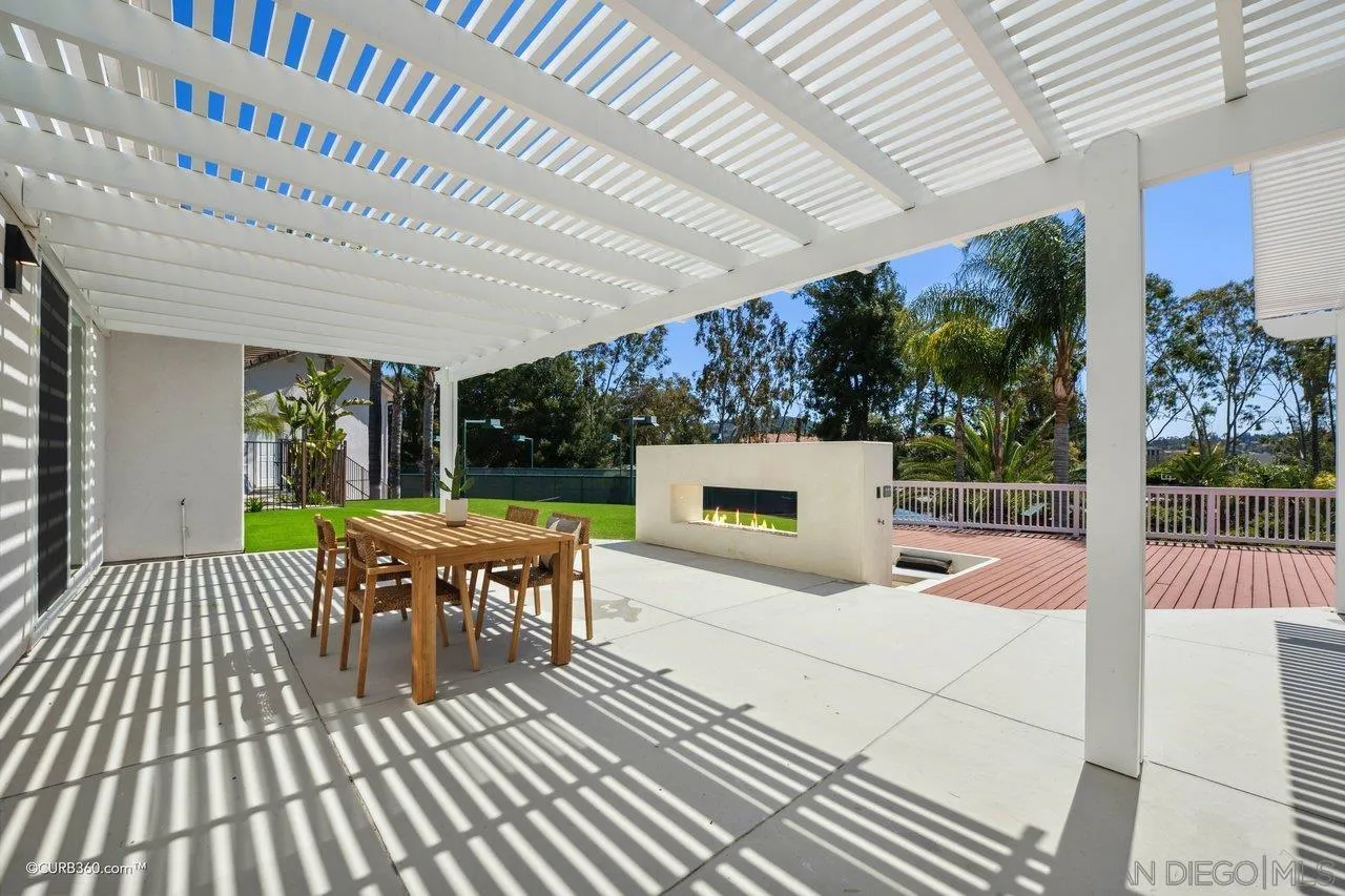 17035 Edina Court Poway, CA 92064 - Photo 43 of 52 a patio with glass top table and chairs