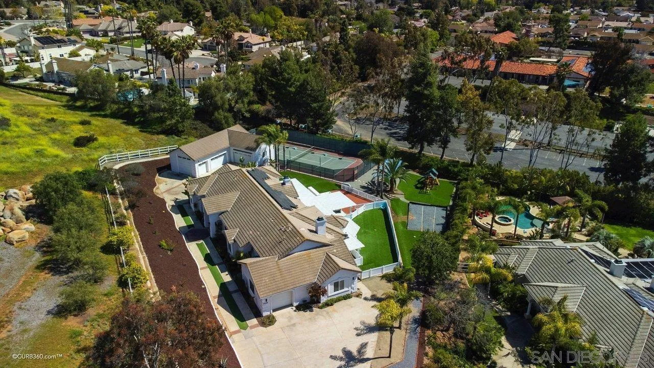 17035 Edina Court Poway, CA 92064 - Photo 46 of 52 an aerial view of a house with outdoor space