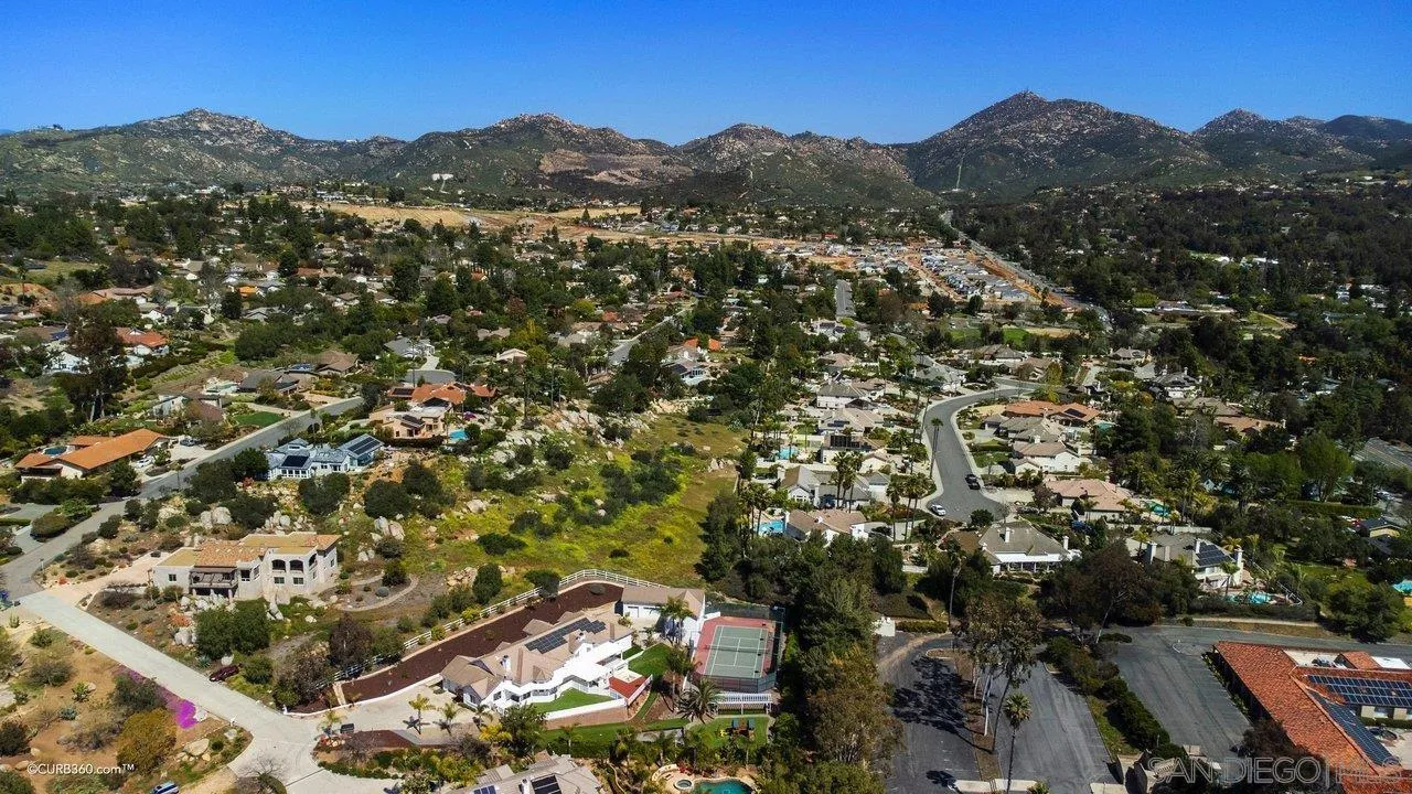 17035 Edina Court Poway, CA 92064 - Photo 48 of 52 an aerial view of residential house and green space