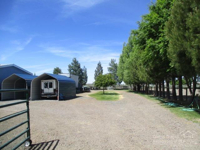58068 Maple Circle Road Christmas Valley, OR 97641 - Photo 21 of 23 Driveway lined with multiple types of tr