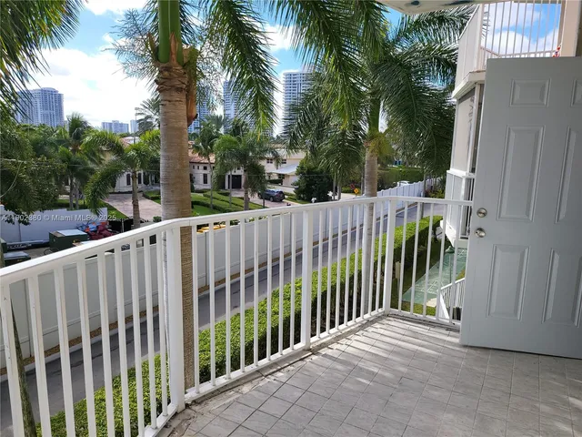 a view of a city from a balcony