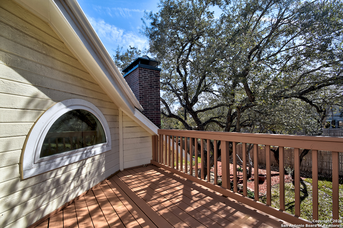 2642 Rim Oak San Antonio, TX 78232 - Photo 18 of 24 a view of wooden balcony