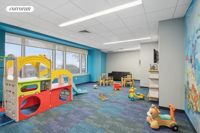a play room with toys