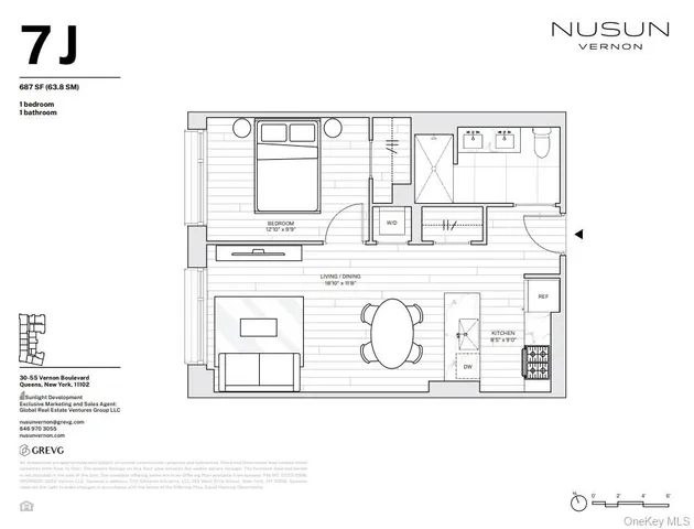 $925,000 | 30-55 Vernon Boulevard, Unit 7J | Astoria