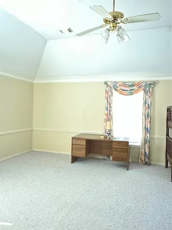 a view of staircase with railing and door