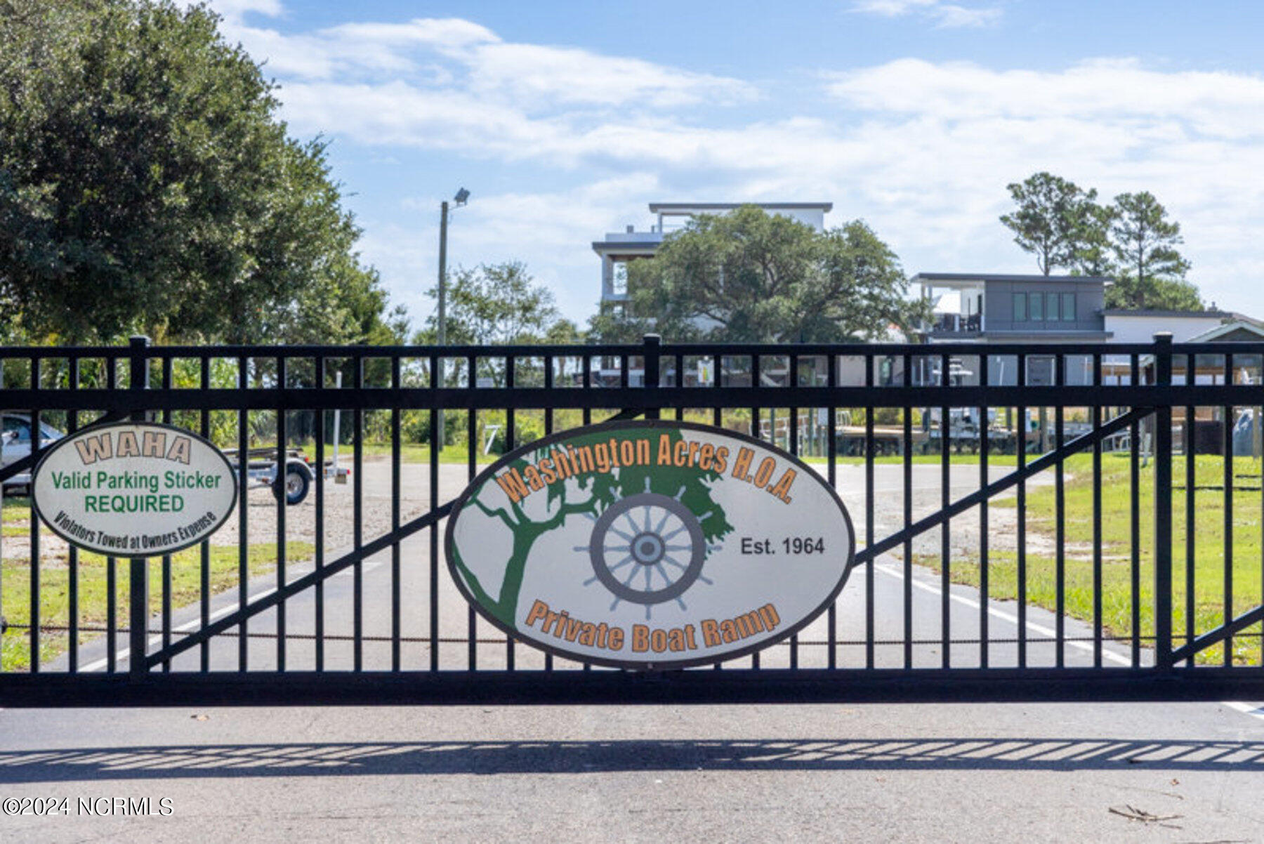 120 Center Drive Hampstead, NC 28443 - Photo 55 of 63 washington_acres_private_boat_ramp_gate-