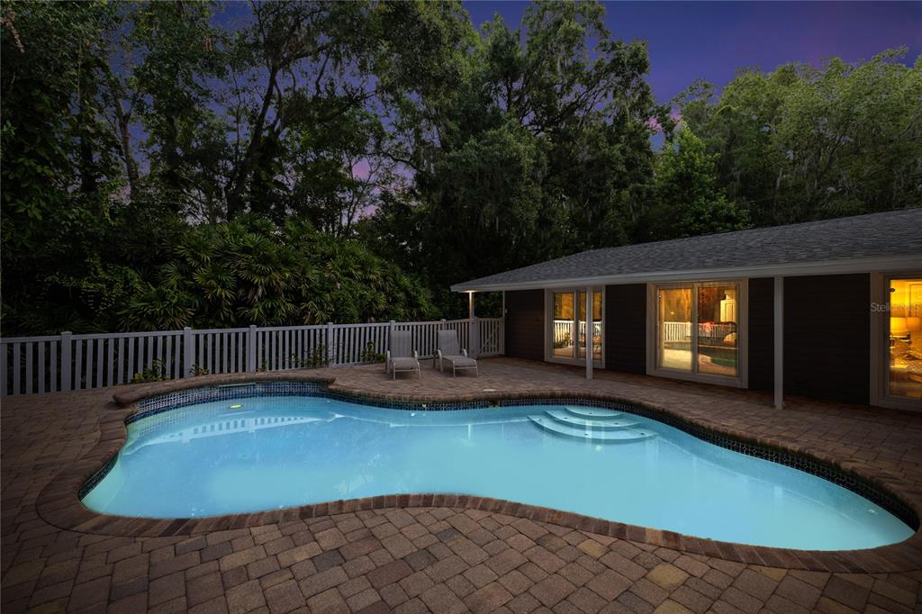 3663 Berger Road Lutz, FL 33548 - Photo 58 of 65 a view of pool with deck yard and outdoor seating