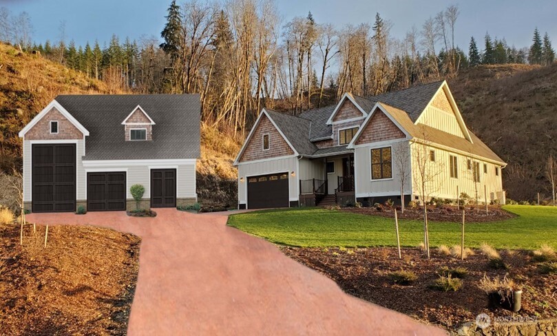 1851 Bloomhardt Road Raymond, WA 98577 - Photo 31 of 31 a front view of a house with a garden and yard