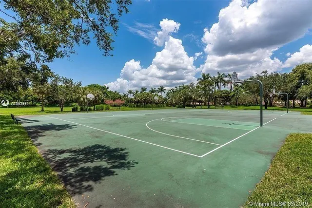 a view of a basketball court