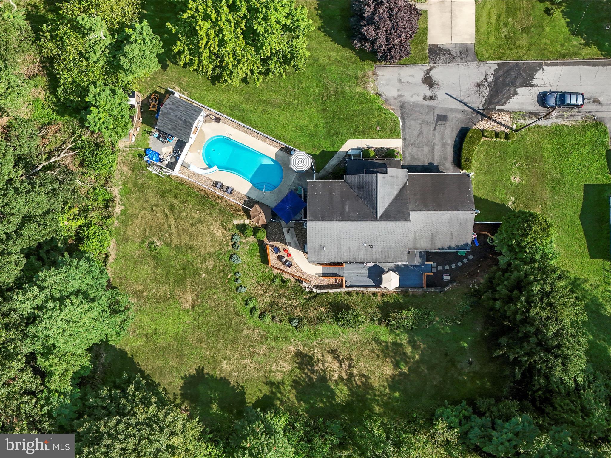 339 D Street Keyser, WV 26726 - Photo 3 of 47 an aerial view of a house with a yard and lake view