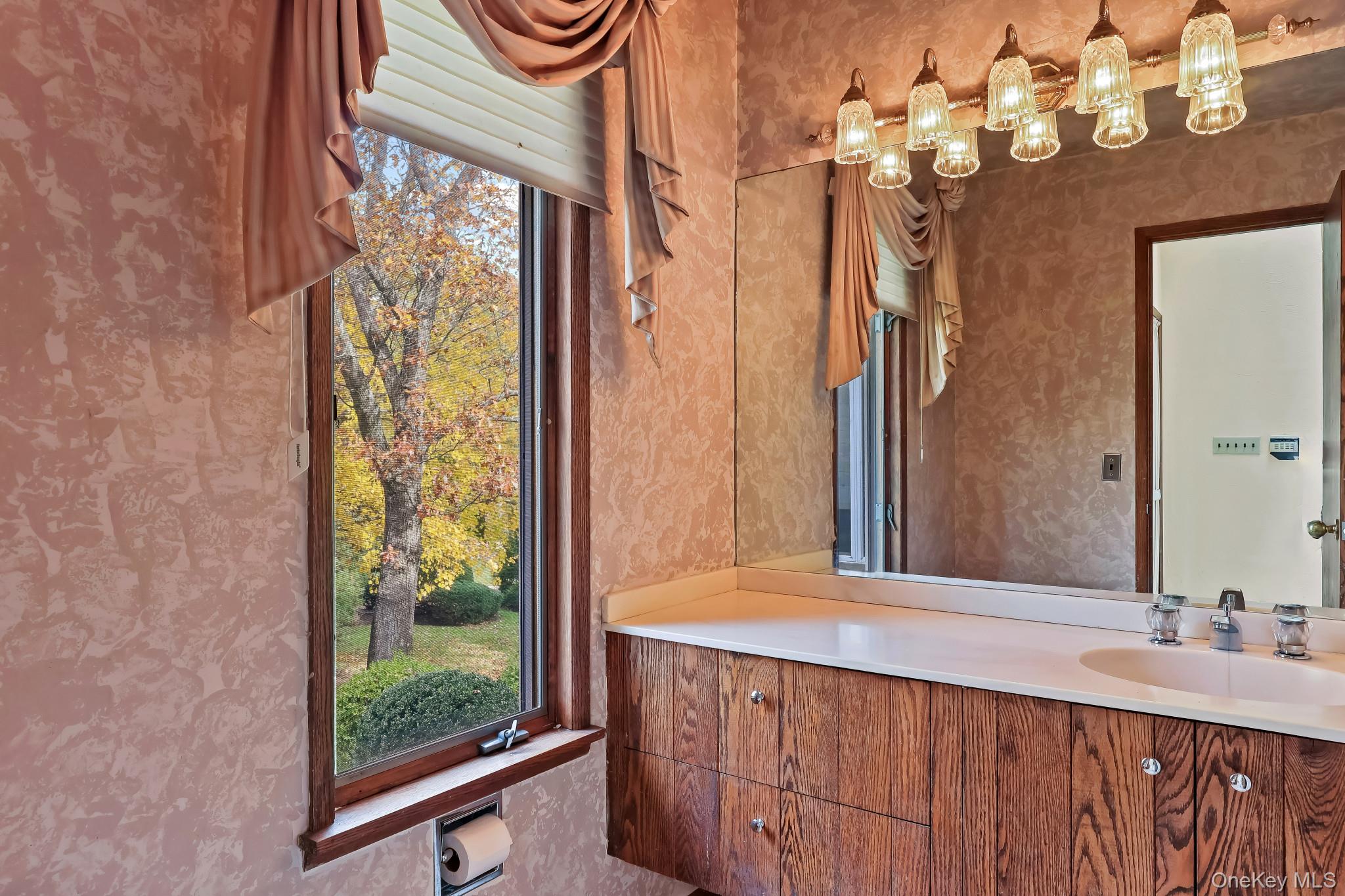 37 Century Trail Harrison, NY 10528 - Photo 7 of 43 Bathroom featuring wallpapered walls and vanity